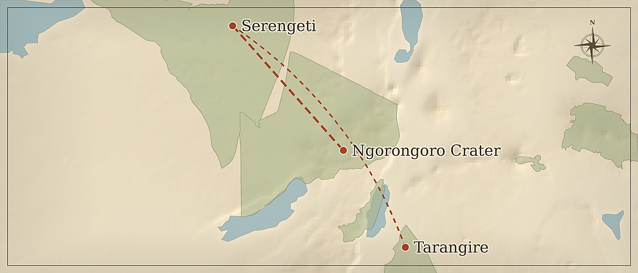 Mapa de la ruta — Aventura en el circuito del Norte