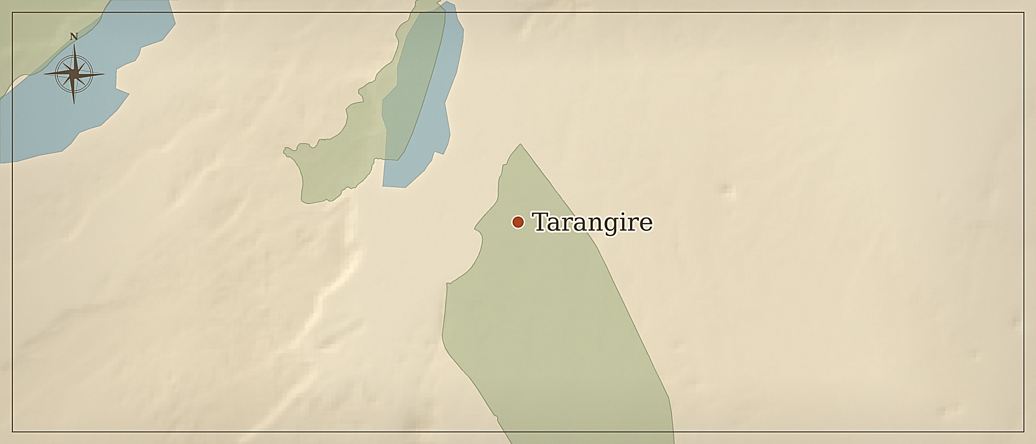 Mapa da rota — Tour de um dia em Tarangire